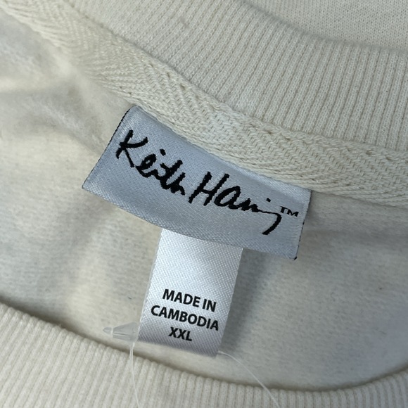 Keith Haring Women's XXL Lounge Set White e0257 - Picture 2 of 4